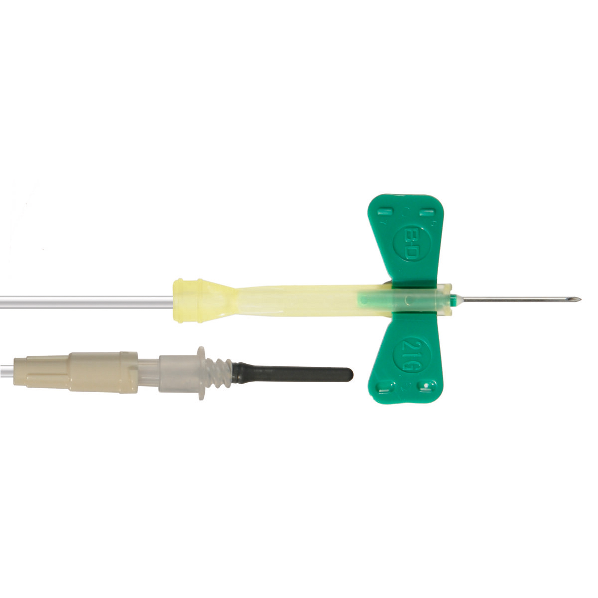 Система BD Vacutainer® Safety-Lok™ для взяття крові з люер-адаптером розміром 21Gx0.75” (0.8x19 мм (mm)); довжина катетера 7” (178 мм (mm)) (367282)